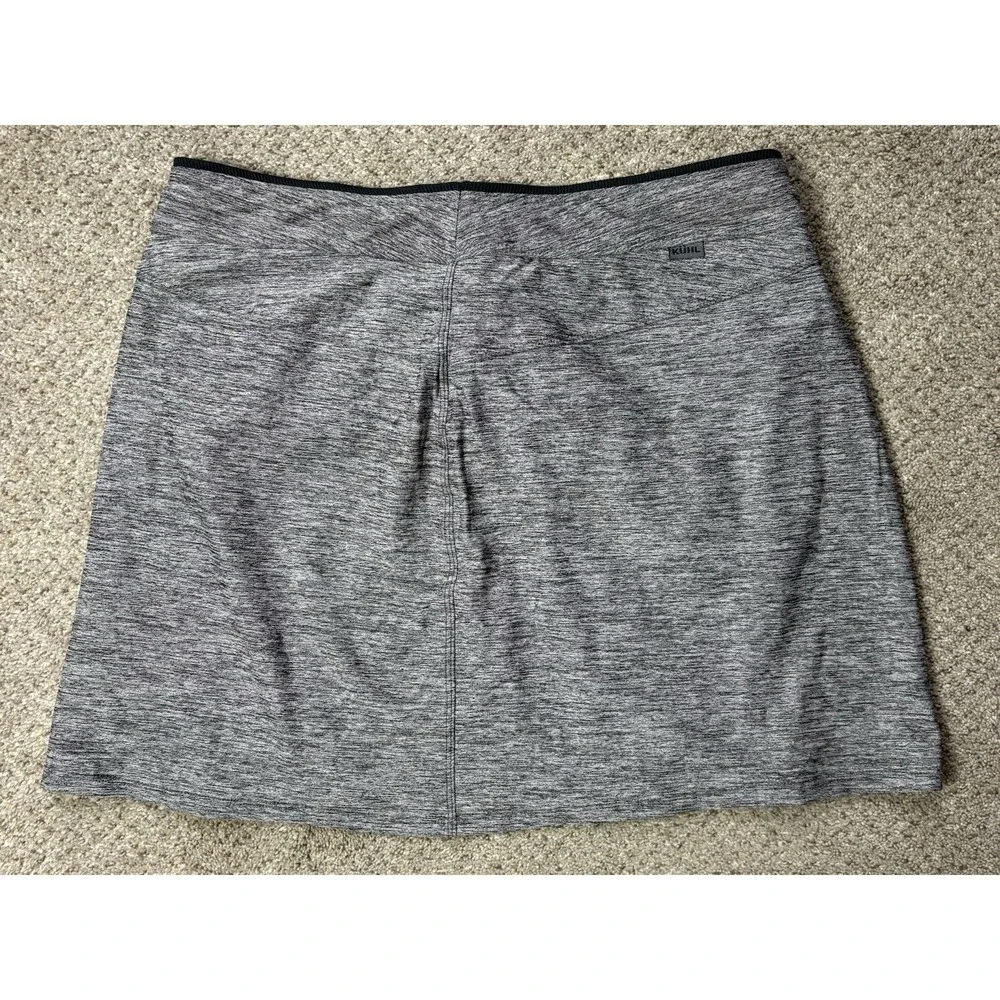 Kuhl Women's Small Revivr Pull On Skort Heathered Gray‎ Golf Pickleball Tennis